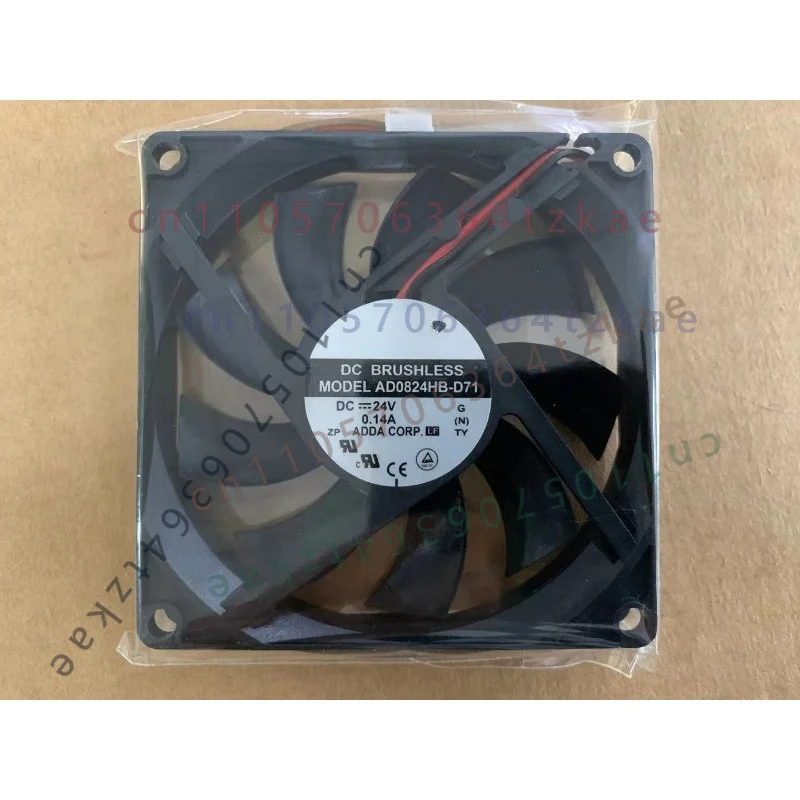 1PCS AD0824HB-D71 Double Ball Cooling Fan DC24V 0.14A 80*80*15mm 2Pin