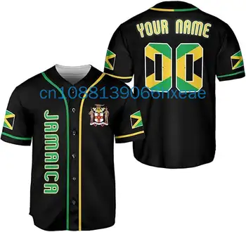 牙買加國旗獅子圖案男士T卹,3D牙買加驕傲印花T卹,時尚短袖上衣 8 最佳銷售 牙買加服裝 - №7