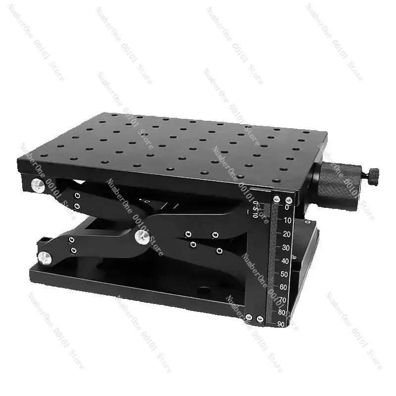 HTZ120 HTZ210 120x80 210x150mm Z Axis Scissor Manual Sliding Table Vertical Lifting Platform Linear Stage Displacement Platform