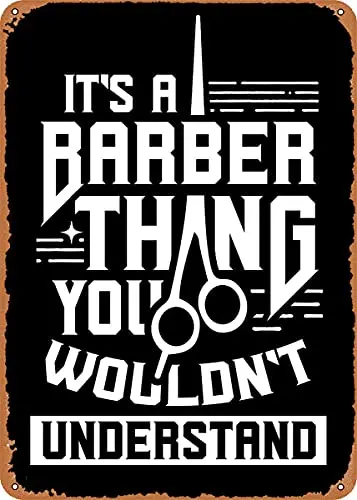 Its a Barber Thing Vintage Look Metal Sign Patent Art Prints Retro Gift 8x12 Inch sign