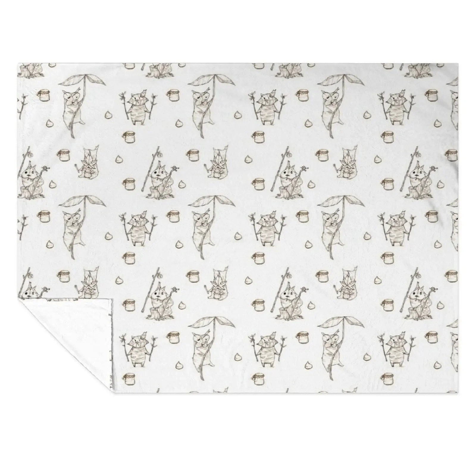 

Korok Party sepia Throw Blanket Bed linens Heavy heavy to sleep Thins Blankets