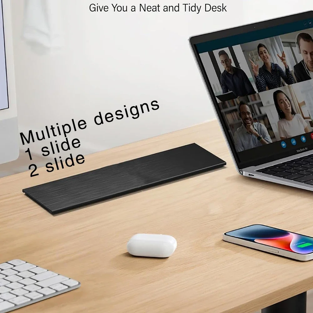 US Table slide cover socket Hidden Recessed Embedded desk Outlets with USB Wireless Charge Multi Plug 10A 110~250V 2600W Socket