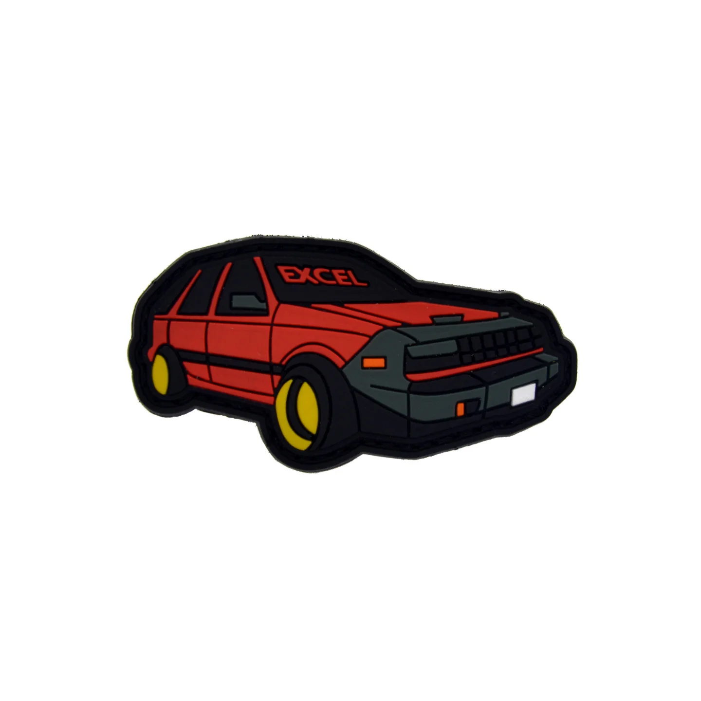 Wholesale Custom Car Shaped Soft PVC Patches Custom Pattern Logo Sew On Badges For Apparel Hat Backpack Business Gifts
