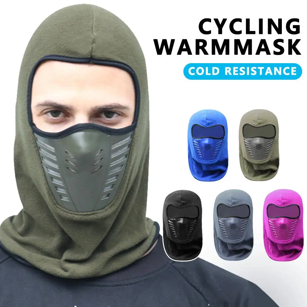 

Motorcycle Mask Fleece Thermal Face Mask Keep Warm Women Balaclava Biker Ski Riding Windproof Mask Men Winter Motorbike Mot N6F5