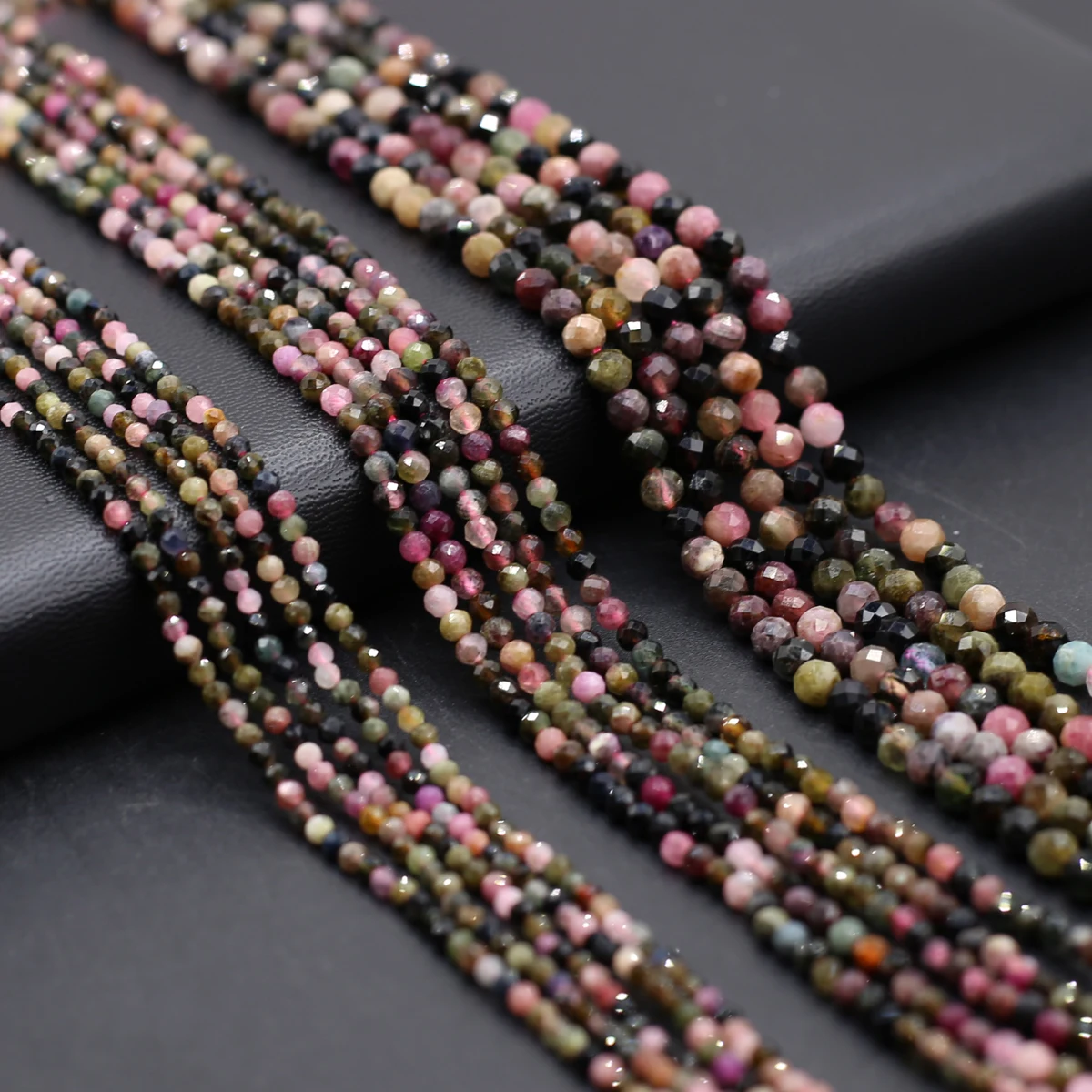 2/3/4mm naturalny kamień kolorowe koraliki Jasper okrągłe fasetowane luźne koraliki dystansowe do wyrobu biżuterii DIY naszyjnik bransoletka
