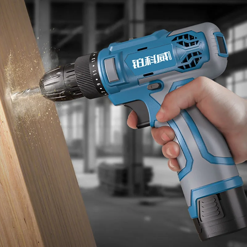 12/16.8/21V Lithium Battery Electric Drill Charging Electric Screwdriver Torque Drill Driver Power Tools For Wall-making New