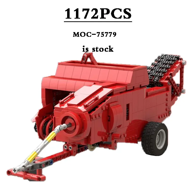 Classic Agricultural Machinery AP53 High Pressure Baler MOC-75779 1172pcs Building Block Toy Model Adult Children\'s BirthdayGift