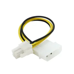 PC Computer Power Supply PSU EPS ATX/12V 4 pin IDE Molex to Motherboard 4-Pin P4 CPU Power Adapter Converter Cord Cable