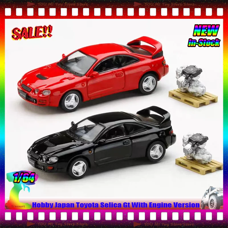 Nouveau modèle de voiture moulé sous pression Toyota Selica Gt, échelle 1:64, avec Version moteur, Simulation en alliage, jouets miniatures personnalisés, cadeau pour enfants