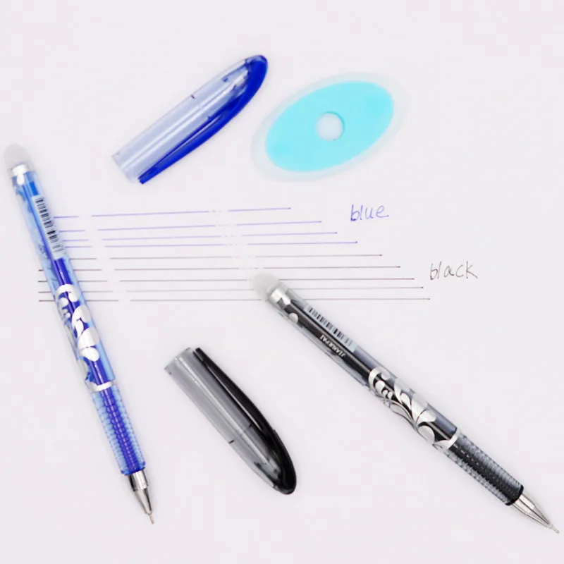 46PCS Elementary School Erasable Pens Washable Rods Blue Washing Pen Gel Pack Fine Tip Pens Black SB50
