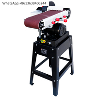 Desktop belt machine Professional vertical belt sand machine Polishing and grinding metal surface wire drawing machine