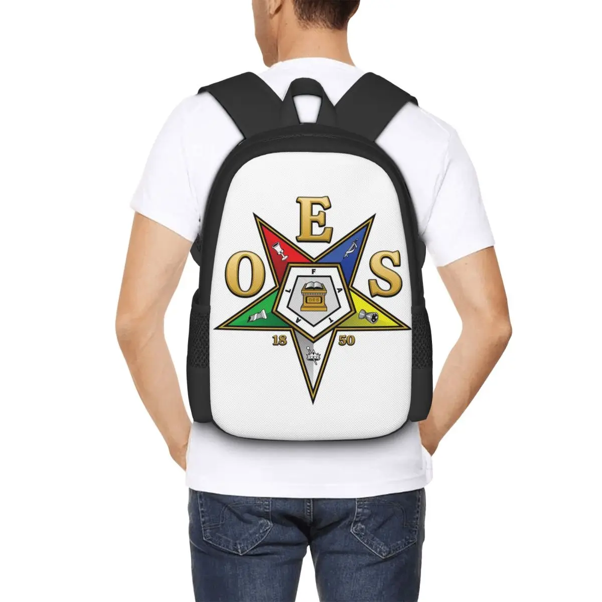 

Рюкзак Oes Order Of The Eastern Star для студентов, школьный рюкзак, походный рюкзак для путешествий, модная сумка для книг, сумки через плечо для мужчин и женщин