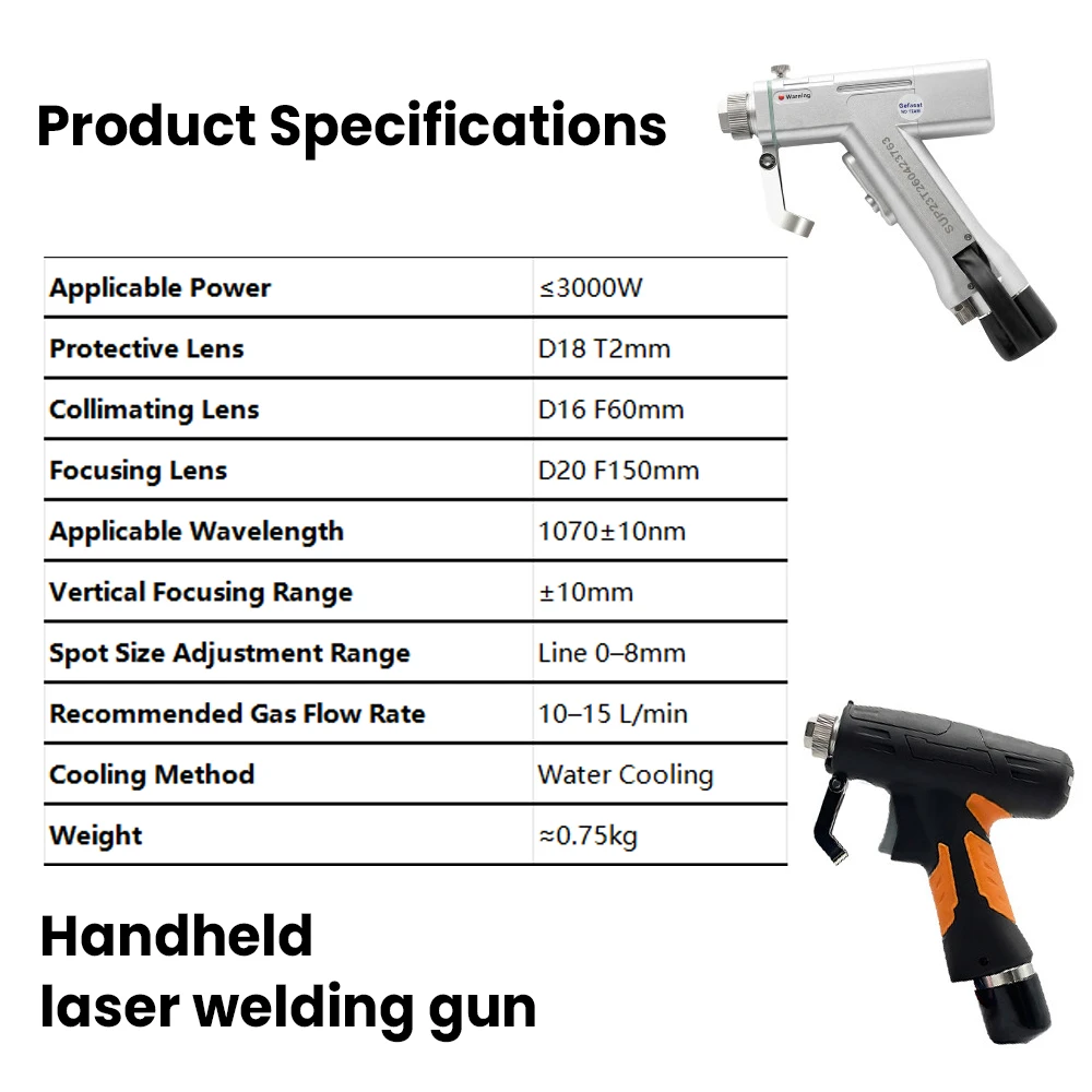 CQWY SUP23T Laser Welding Head 3kw SUP21t 4 in 1 Handheld Fiber Laser Head for 0-3000w Laser Welding Machine