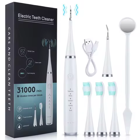 Electric Sonic Dental Scaler for Teeth Tartar Plaque Stains Cleaner Tooth Calculus Tooth Stone Remover Teeth Whitening Oral Care
