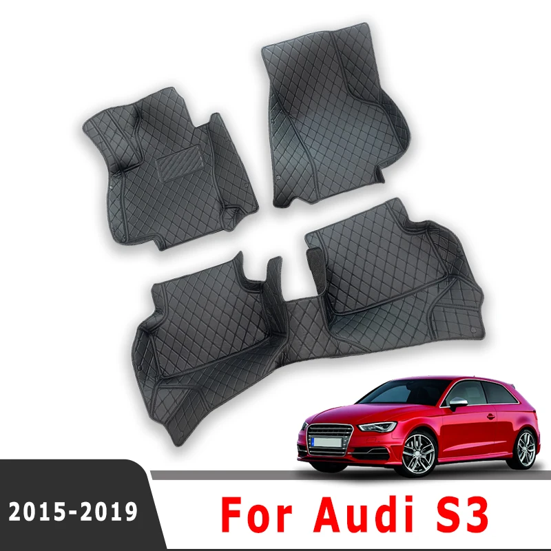 

Car Floor Mats For Audi S3 2019 2018 2017 2016 2015 Waterproof Carpet Styling Custom Interior Accessories Cover Auto Parts Rugs