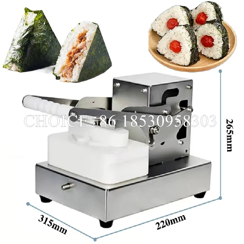 Stainless Steel Spherical Conical Octagonal Column Triangular Shape Rice Ball Manual Press Onigiri Maker Nori Roll Wrapper