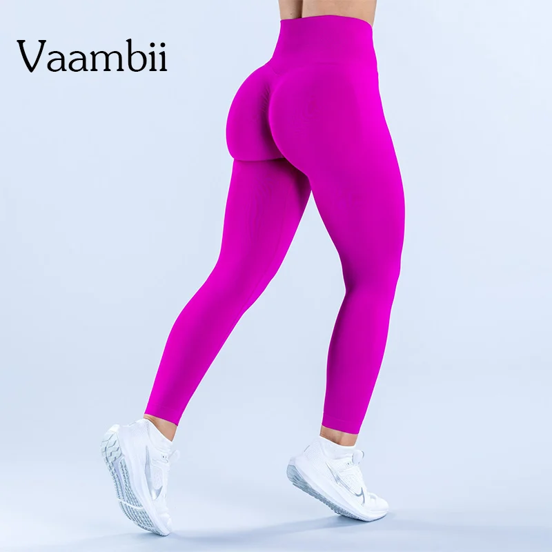 Scrunch Bum Leggings da palestra Collant sportivi da allenamento Pantaloni da yoga elasticizzati Leggings senza cuciture Abbigliamento da donna Pantaloni da yoga a vita alta