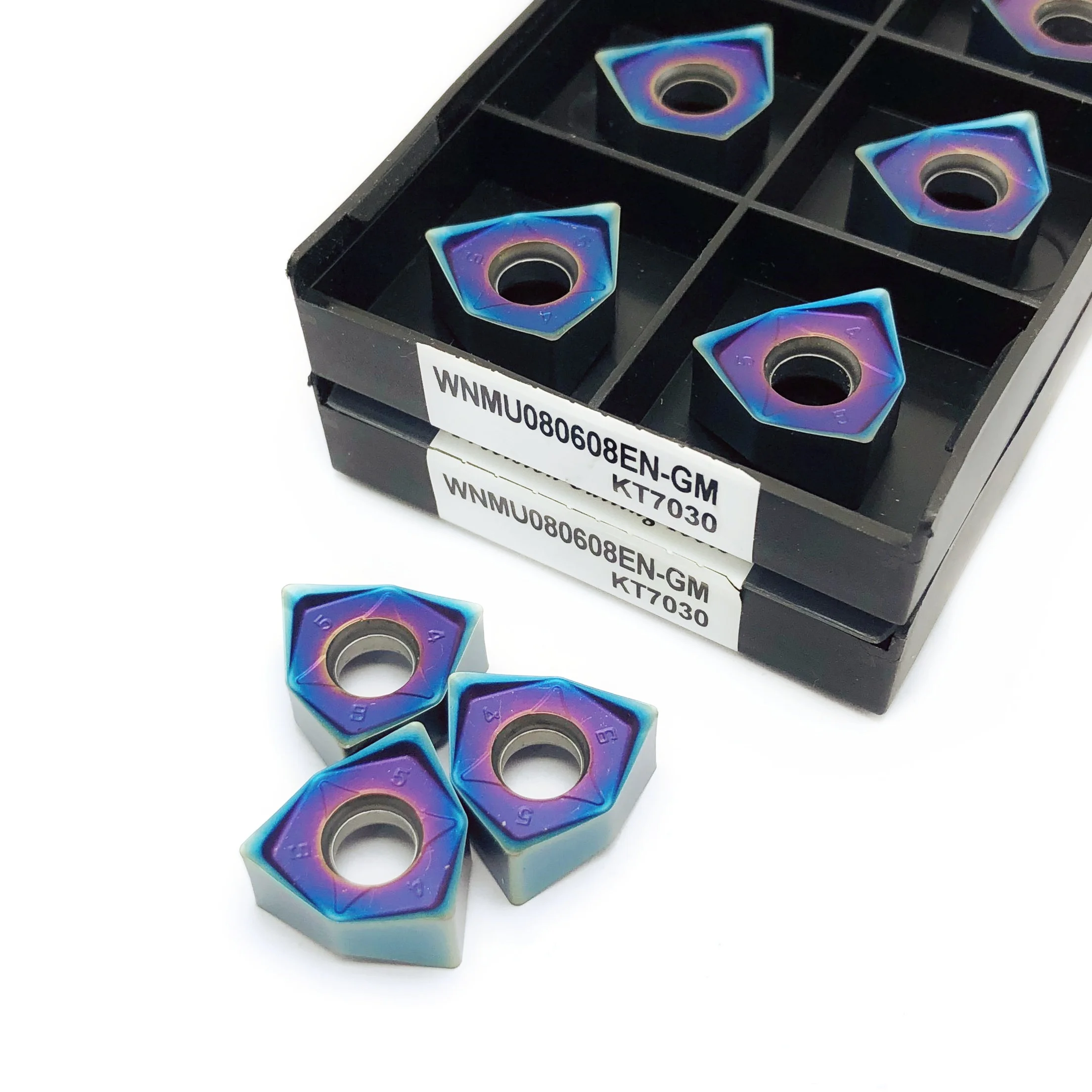Alta qualità 10 pezzi muslimah KT7030 inserti per fresatura in metallo duro lame per utensili da taglio Face End Mill Cutter tornio