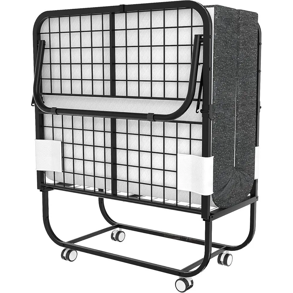 

Раскладная кровать Olding с матрасом, портативная складная кровать-раскладушка для гостей, размер 75, для взрослых, с роскошным матрасом из пены с эффектом памяти