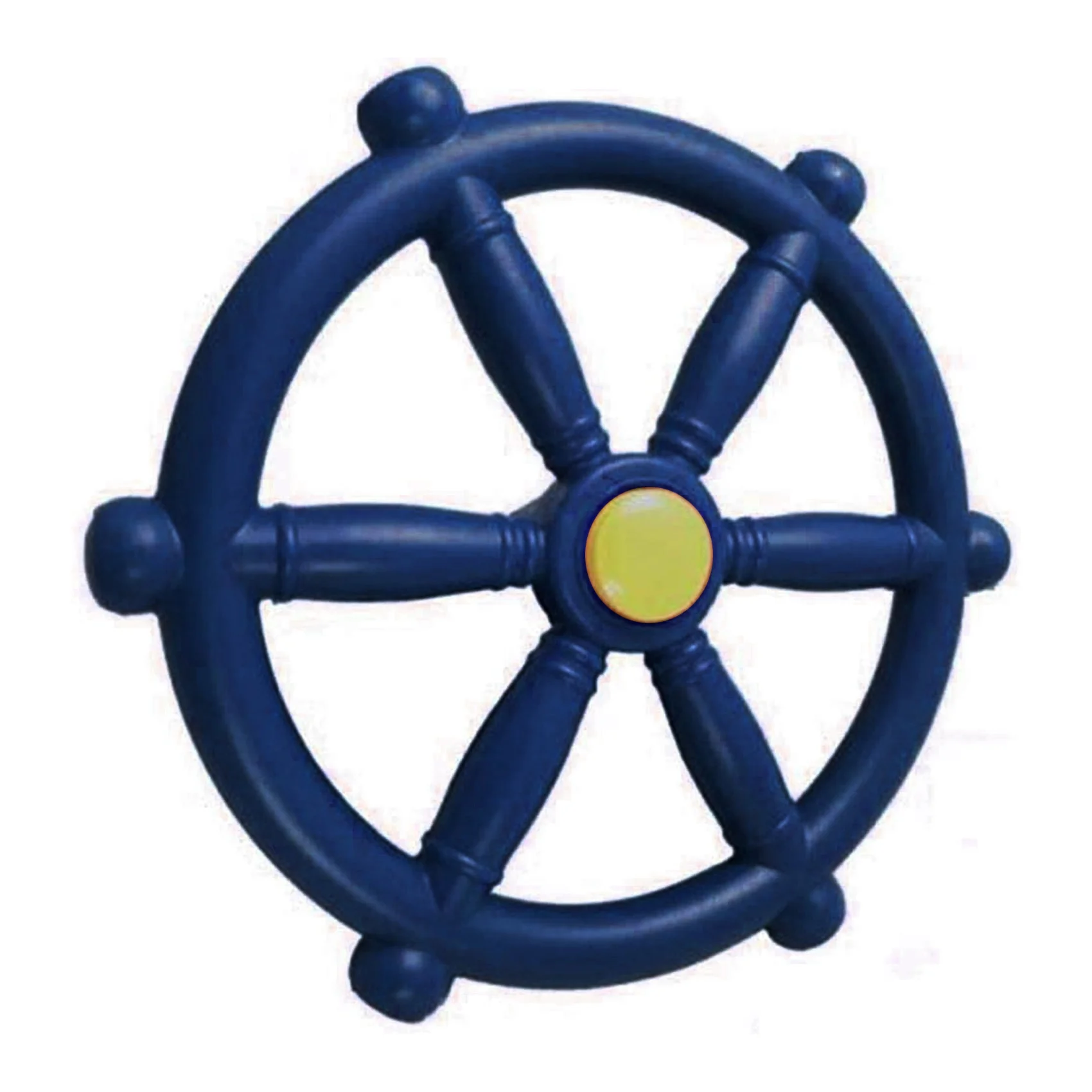 Kids Playground Steering Wheel Swingset Steering Wheel Attachment Pirate Ship Wheel for Jungle Gym or Swing Set Blue