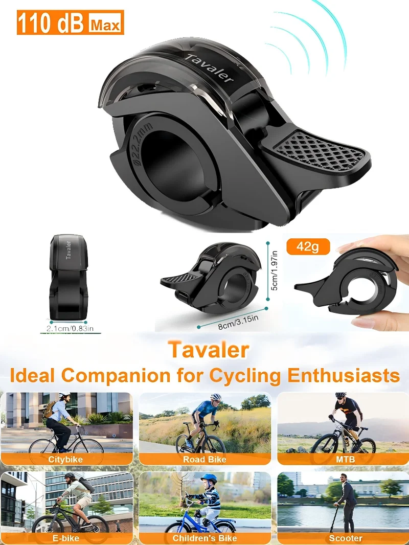 NEUE Fahrrad Glocke Ring Edelstahl MTB Radfahren Horn Fahrrad Glocke Lenker Knackigen Sound Horn Für Fahrrad Sicherheit Fahrrad Zubehör 2024 – Detail 2