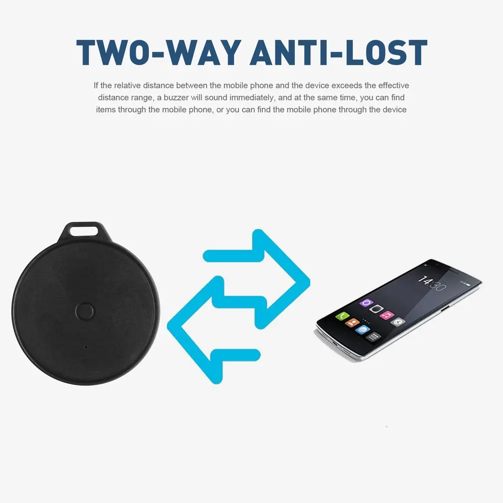 Localizzatore di allarme Bluetooth Dispositivo di localizzazione anti-smarrimento Mini tag wireless bidirezionale intelligente Chiave per telefono cellulare Localizzatore GPS per bambini