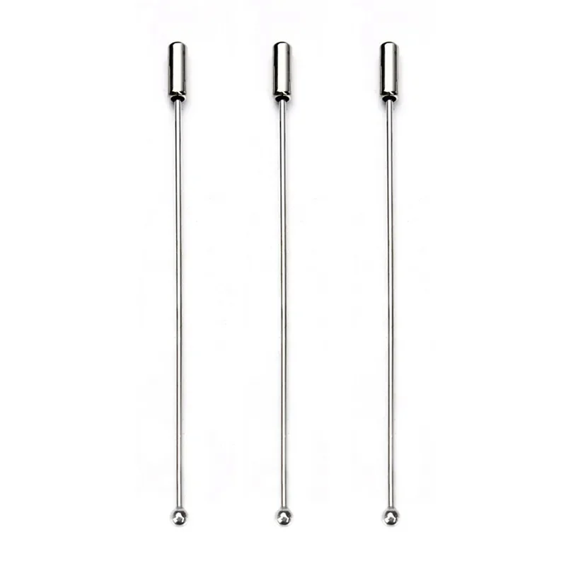20 sztuk / partia 90 mm długości Rodowany kolor Miedziane broszki Metalowa szpilka do kapelusza z zatyczką Szpilki zabezpieczające do biżuterii DIY Akcesoria do tworzenia biżuterii — zdjęcie 2