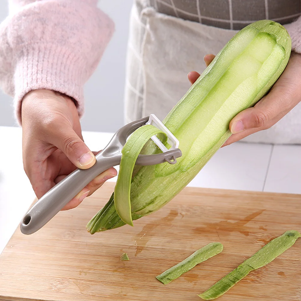 6 قطعة مقشرة سيراميك متعددة الوظائف أداة المطبخ خالية من الصدأ للفواكه والخضروات أداة التقشير شفرة طويلة الأمد #1