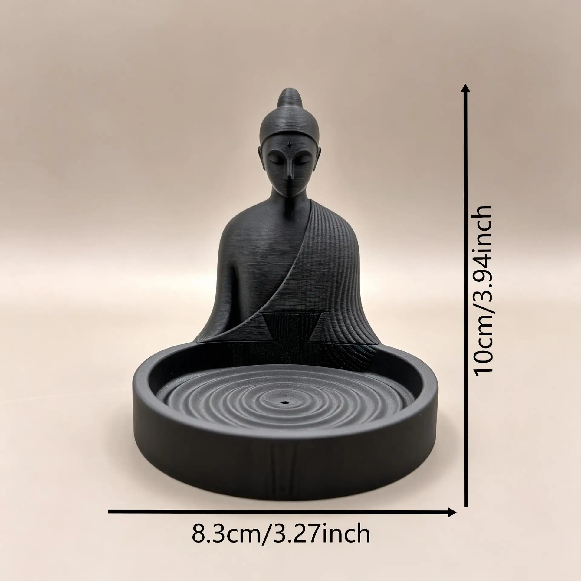 New 3D Printed Minimalist Meditation Incense Burner Desktop Decoration Line Anti Ash Chinese Style Sleeping Incense Burner Incen
