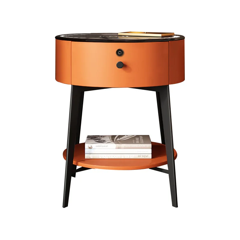 

Smart, bedside table, password, fingerprint lock, multi-function, charging, stereo, glass, modern