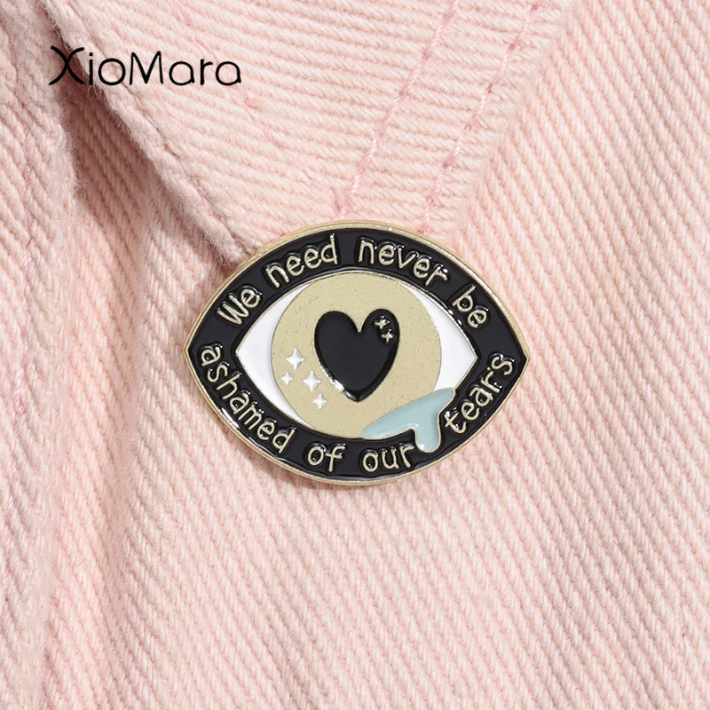 We Need Never Be Ashamed Of Our Tears Enamel Pin Vintage Famous Poetry Brooch Lapel Backpack Badge Jewey Gift