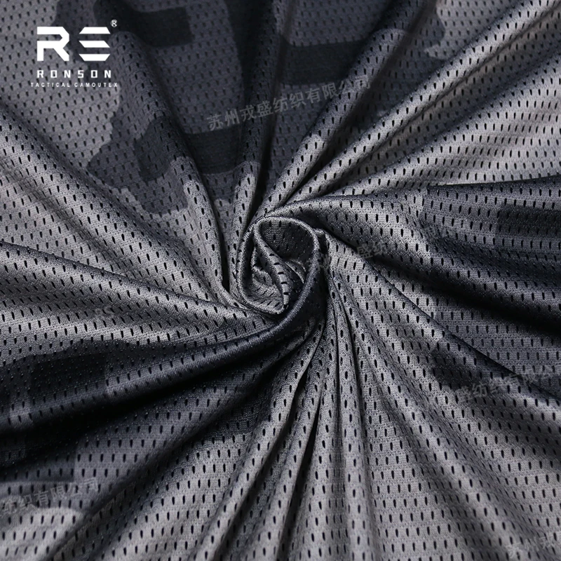 Mesh fabric 120gsm T-Block camouflage fabric tactical tricot fabric mesh for printed