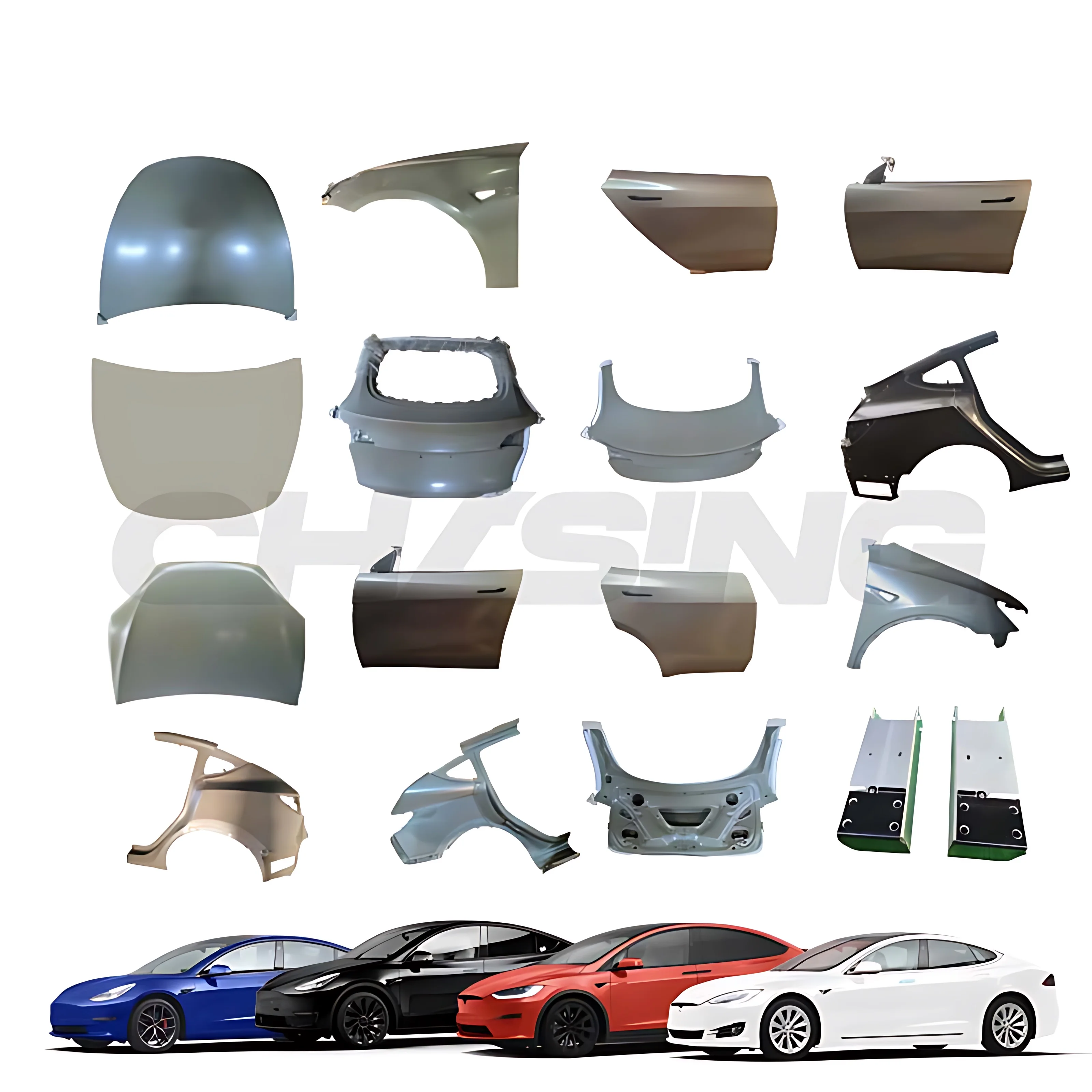 

Factory Direct Sale Exterior Parts Side Fender Back Passenger Side Door Rear Hatch 1081390-E0-C 1088148 for Tesla Model 3 Y X S