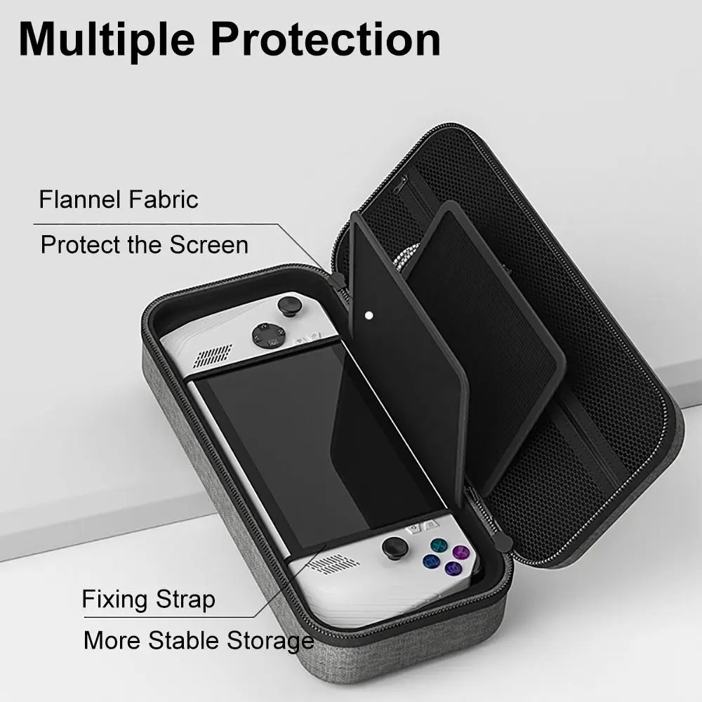 for Asus ROG Ally Storage Bag EVA Carrying Case Hard Handheld Console Cover Portable Screen Protector Game Accessories Organizer