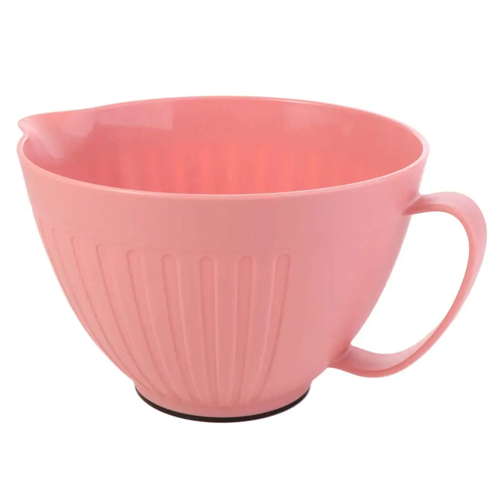 Large Capacity Baking Mixing Bowl with Handle V Shaped Diversion Design Salad Mixing Bowl PP Nordic Style Egg Beating Bowl Milk