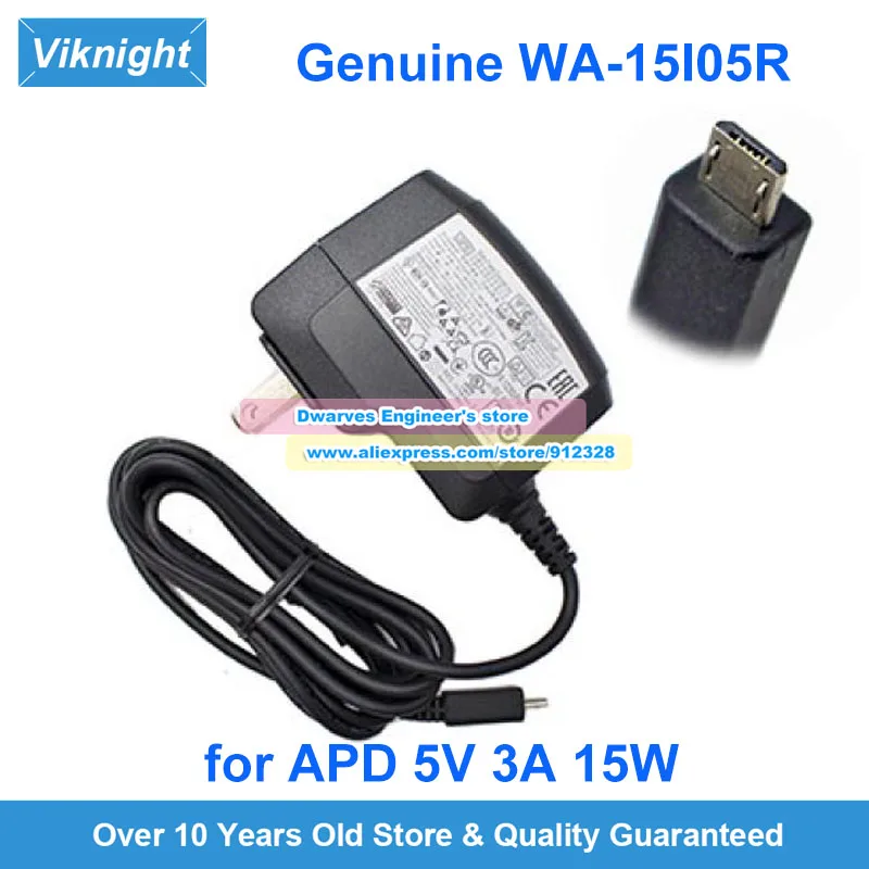 Adaptador de CA WA-15I05FU genuino APD 5V 3A 15W cargador WA-15I05R WA-15C05R para Minix X68-I OCTA CORE MINI PC WYSE 3040 EZBOOK 2 A13