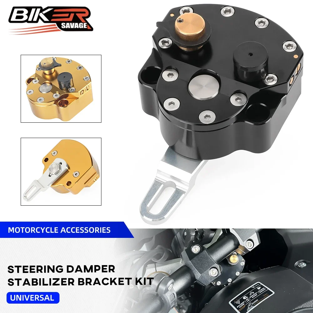 Universal Motorrad Lenkung Dämpfer Lenkung Stabilisator Stoßdämpfer Kit Reverse Sicherheit Control Fit Für Kawasaki Für Ducati