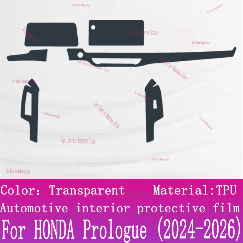 

For HONDA Prologue (2024-2026) Car Gearbox Panel Film Dashboard Protective Sticker Interior Screen Anti-Scratch Accessories