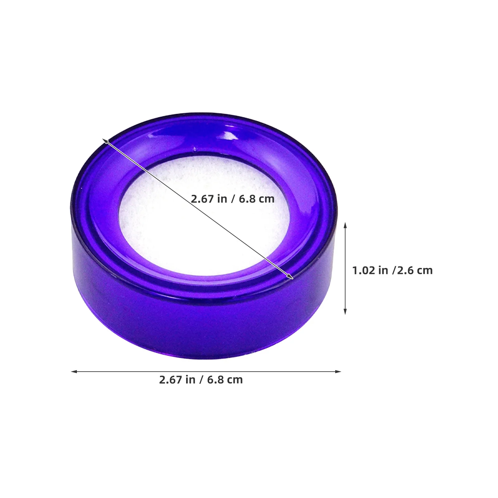 15 قطعة إسفنجة مرطبة للإصبع كوب واضح الأرجواني عداد المال الإسفنج سطح المكتب أمين الصندوق لوازم فاتورة عد وثيقة فرز أداة #6