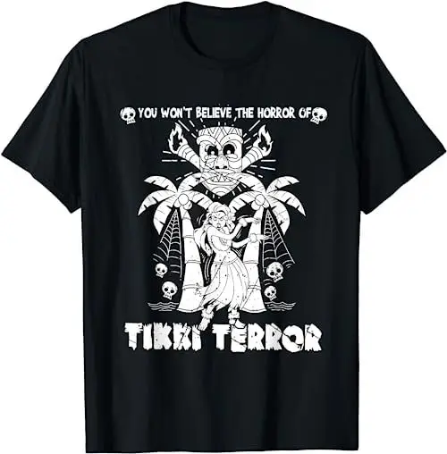 Wont Believe The Horror Of Tikki Terror Tiki Halloween Skull T Shirt SweaT 30079