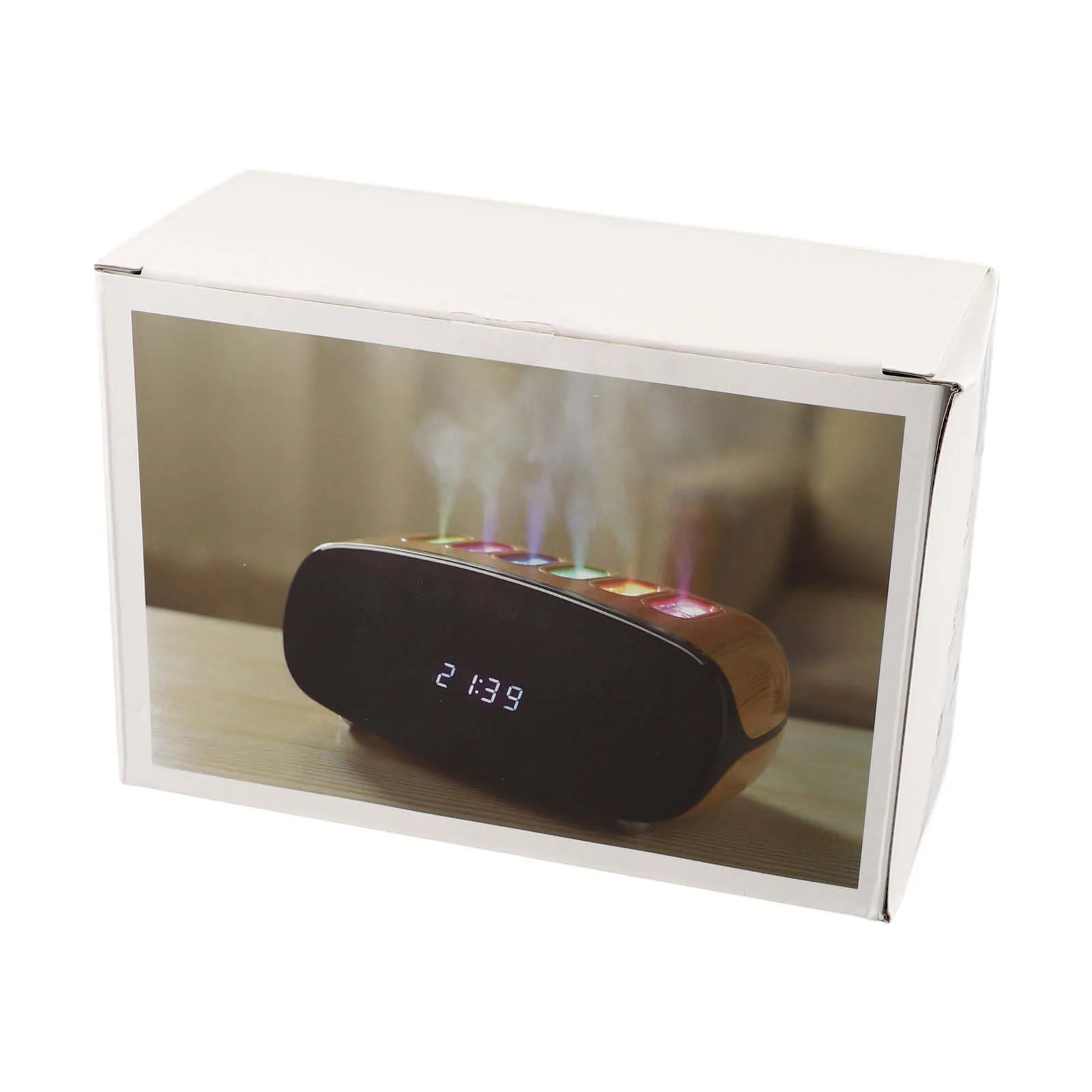 Aesthetic Humidity Control Device Featuring Built in Speakers A User Friendly Digital Display & Colorful Lights