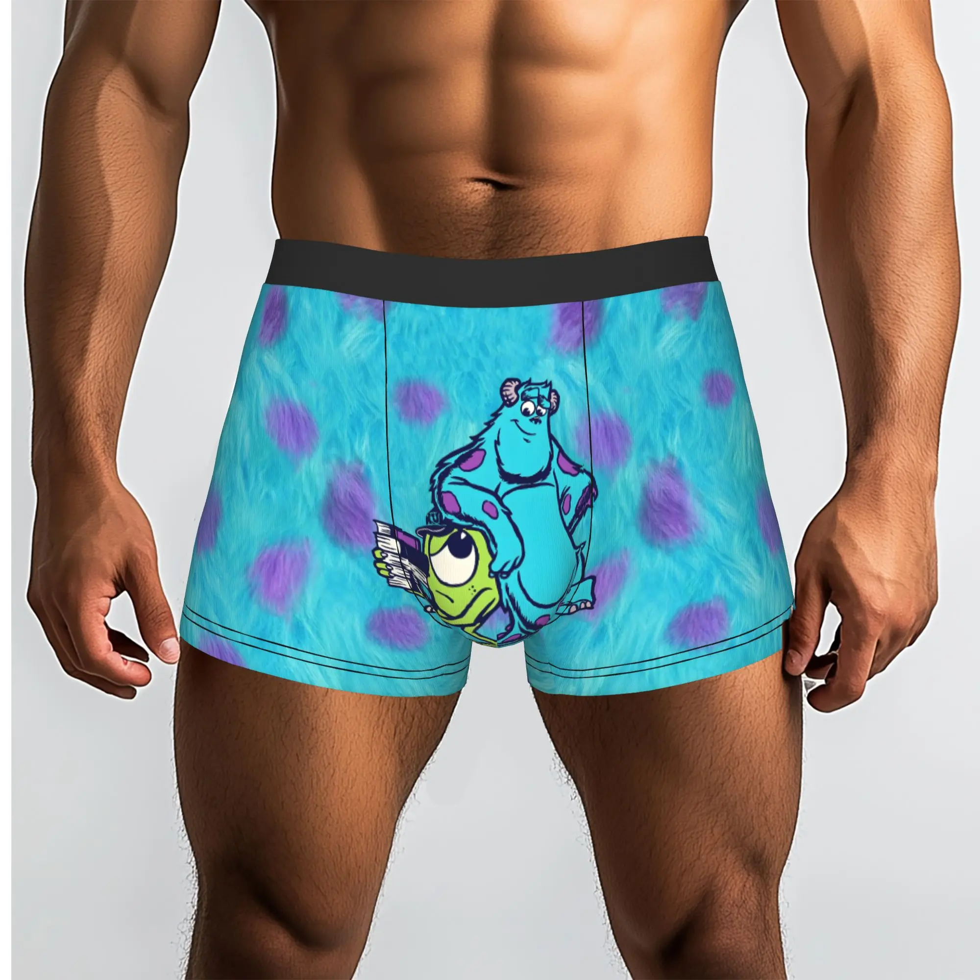 Custom M-Monsters Anime University Underwear Men Breathable  Boxer Briefs Shorts Panties Soft Underpants For Homme