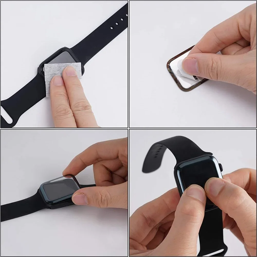 Screen Protector For Apple Watch series 49 46 42 40 41 44 45mm Accessories Soft Glass 9D HD Full Film iWatch 10 9 8 7 SE 6 5 4 3