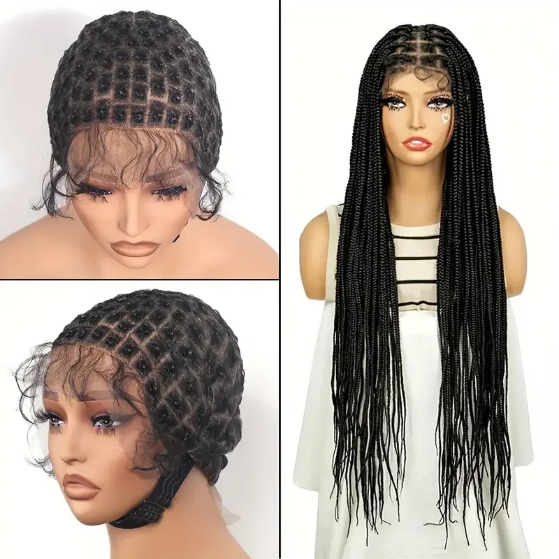 Full lace wig cap for braiede wig full lace wig cornrow cap double lace braid wig cap braiding Knotless braid lace cap for woman