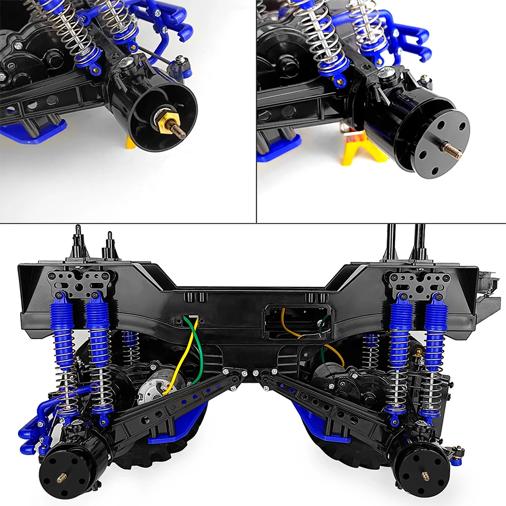 TRINOOD 4PCS adaptery do piasta sześciokątna kół do 1/10 Tamiya Clod Buster 4 × 4 opony (12mm)