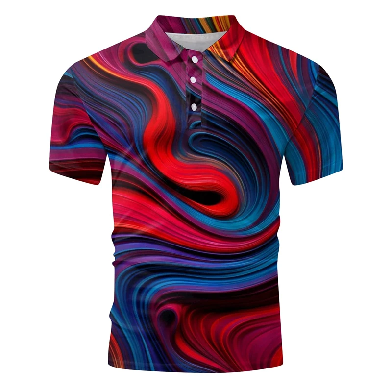 Colours Men Polo 3d Printed Ferocious Beast Men's Clothing Summer Casual Short Sleeve Loose Oversize Shirts Senior Top Apparel