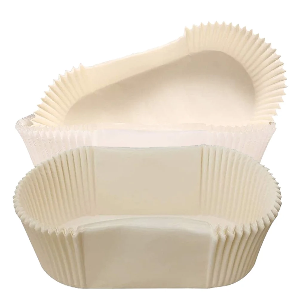 120 pacotes de forros de lata para pão à prova de graxa, borda reta, papel pergaminho para cozimento, panelas antiaderentes para bolo, forro de lata