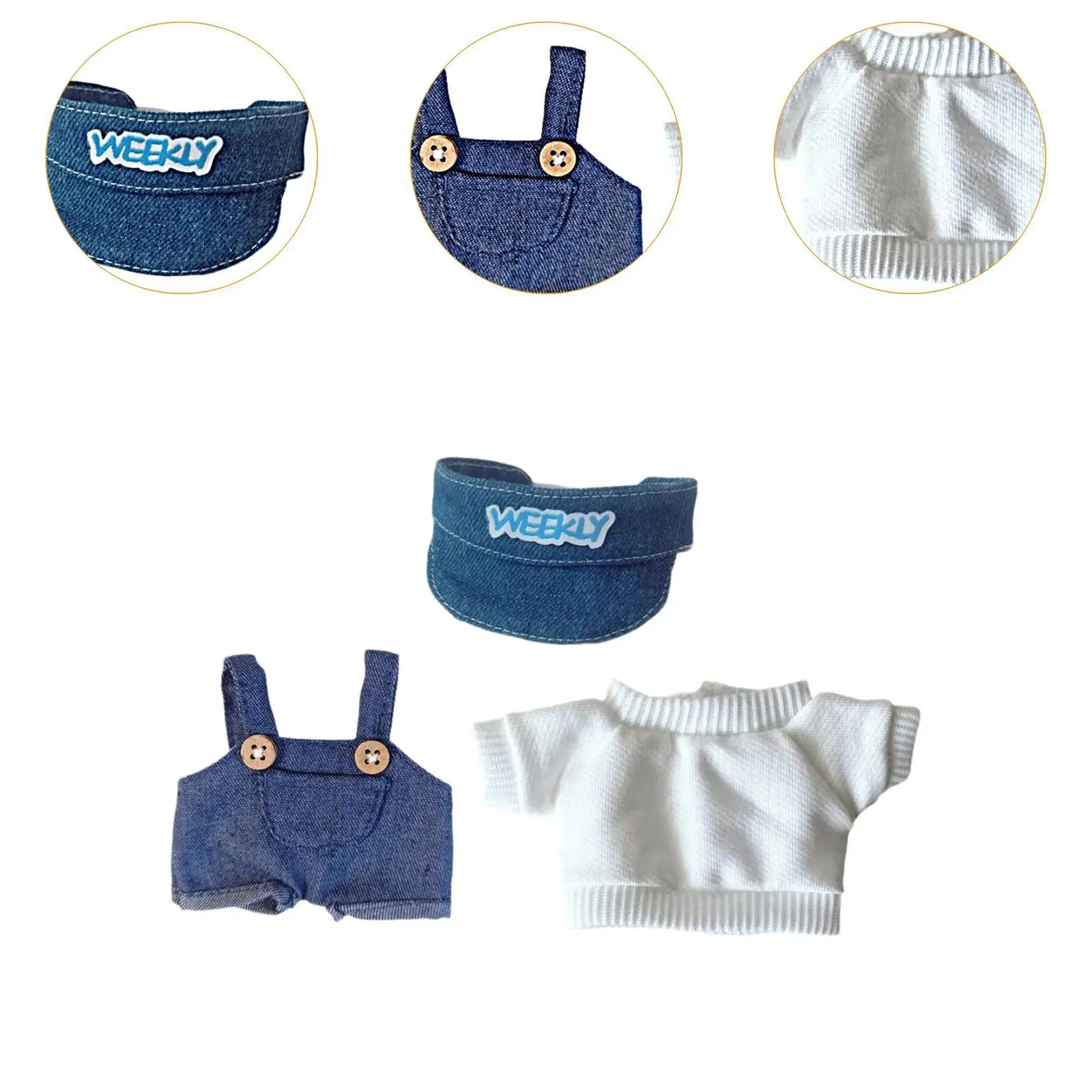 ตุ๊กตาเสื้อผ้าตุ๊กตาสําหรับ 15 ซม.17 ซม.ตุ๊กตาแต่งตัว DIY Soft Photo Props Pretend Play สาวของขวัญตุ๊กตาเสื้อผ้าสําหรับจี้ตุ๊กตาเด็ก