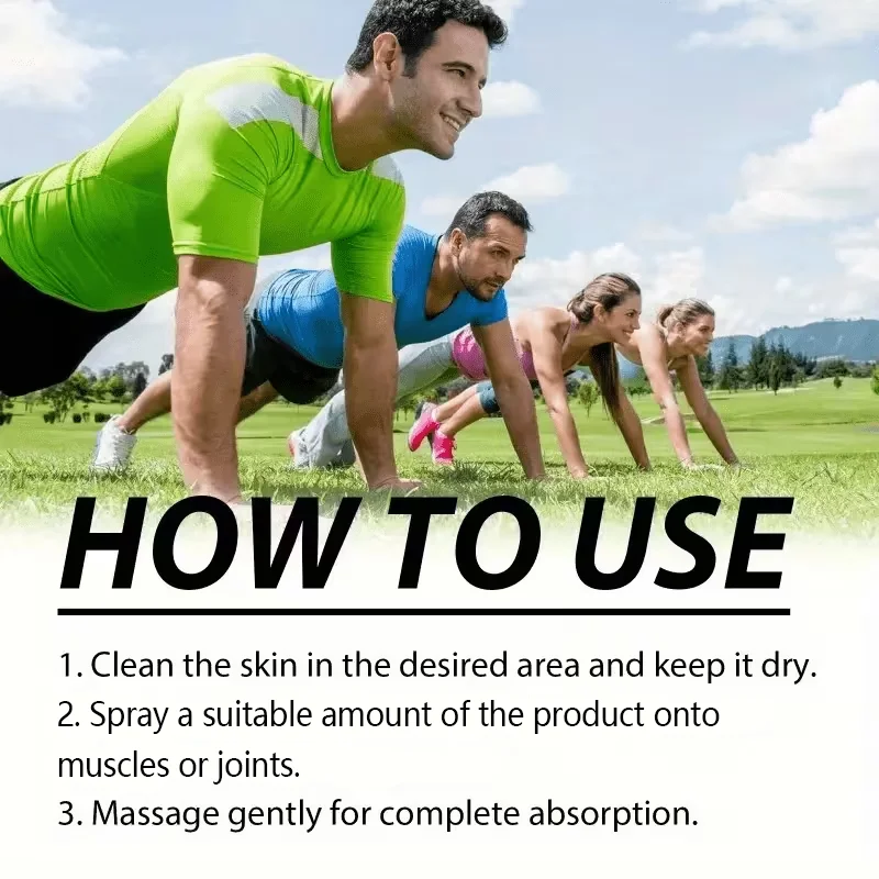 YUITIKUE Bee Venom Joint Skin Care Spray 60ml Natural Extract Body Massage Spray For Shoulder Knee Neck Ankle Muscle Care
