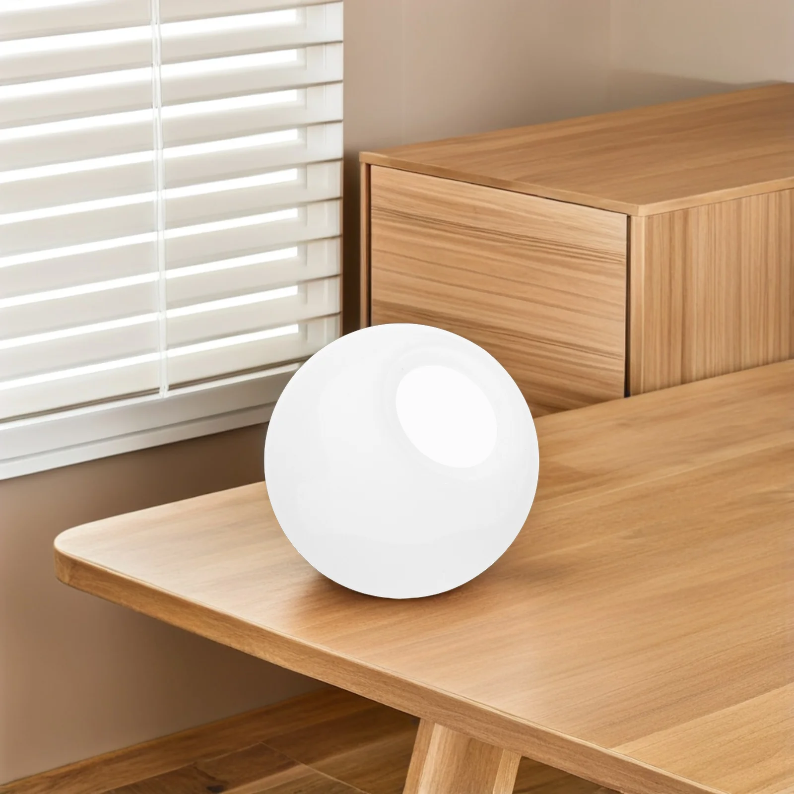 

25Cm Globe Lamp Shade: Round Plastic Outdoor Light Cover For Decoration Soft Lighting, Easy Install, Durable Design,